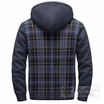 Clark (Clarke) Tartan Accent Sherpa Hoodie with Family Crest