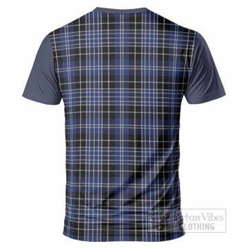 Clark (Clarke) Tartan Accent T-Shirt with Family Crest