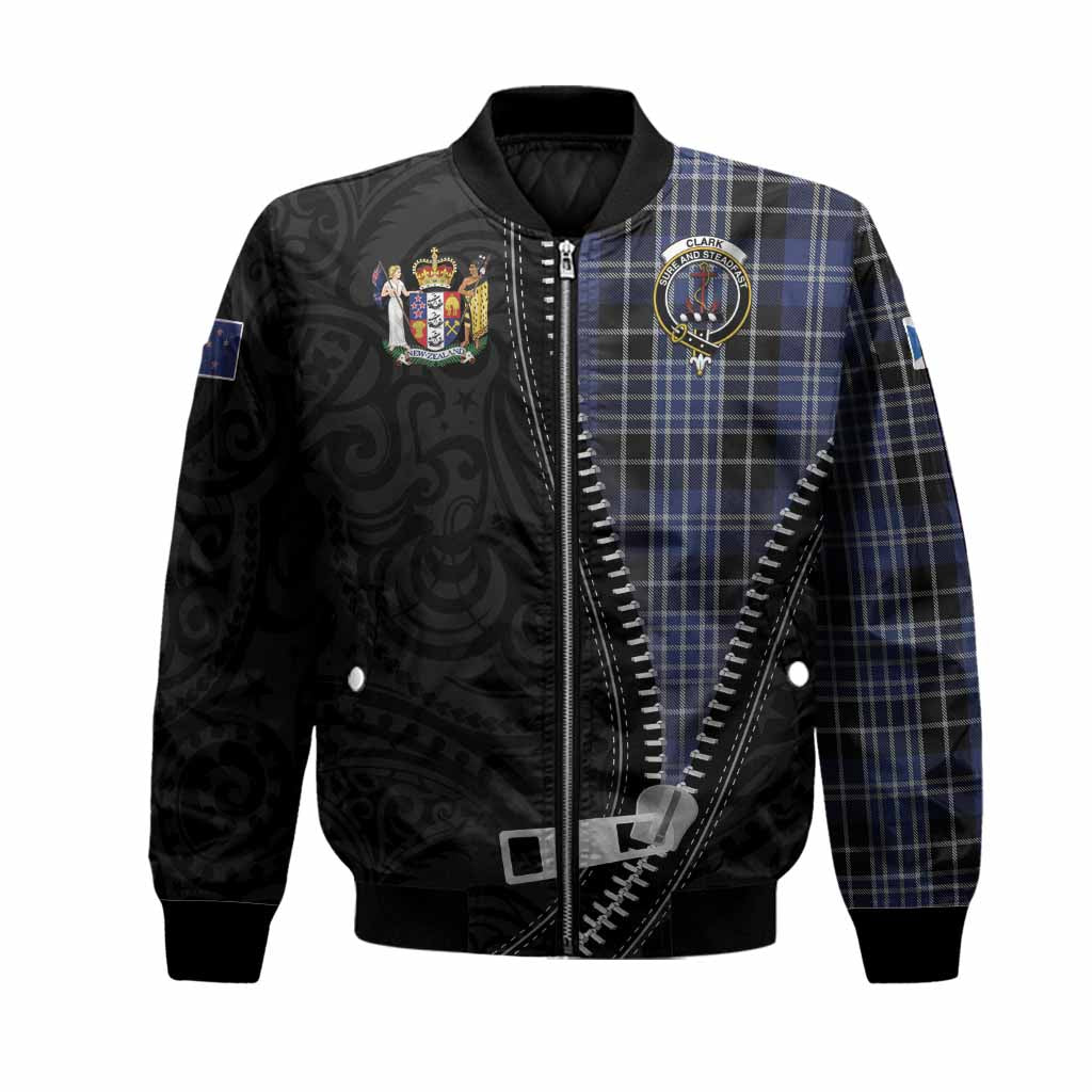 Clark (Clarke) Tartan Bomber Jacket New Zealand Pattern Unique Zipper Stylized