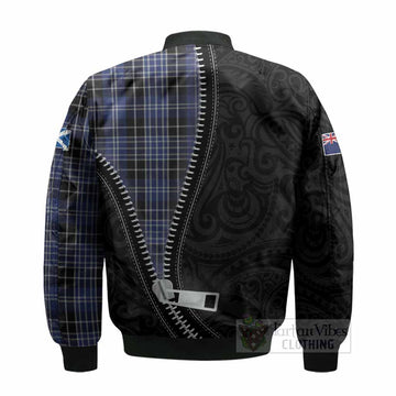Clark (Clarke) Tartan Bomber Jacket New Zealand Pattern Unique Zipper Stylized