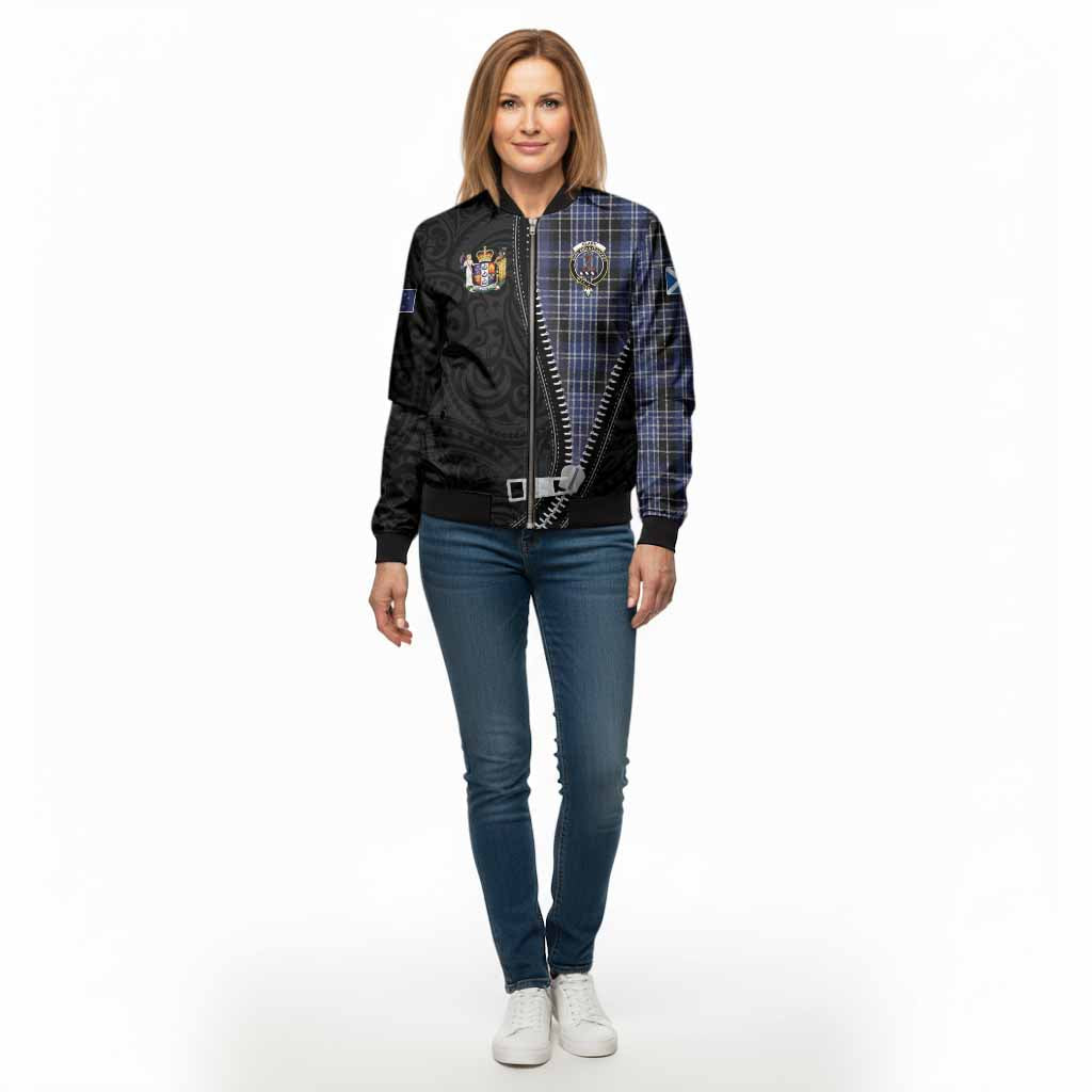 Clark (Clarke) Tartan Bomber Jacket New Zealand Pattern Unique Zipper Stylized