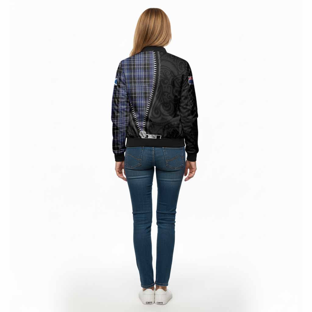 Clark (Clarke) Tartan Bomber Jacket New Zealand Pattern Unique Zipper Stylized
