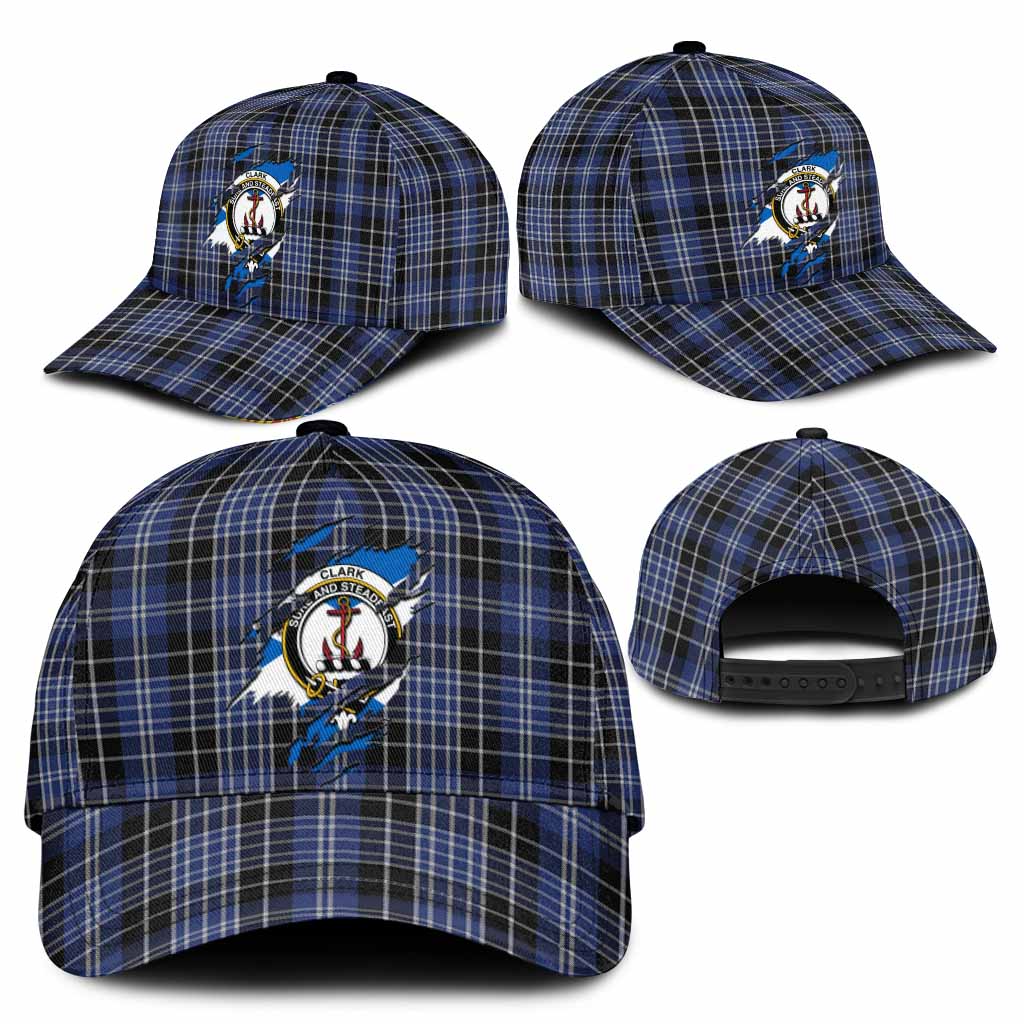 Clark (Clarke) Tartan Classic Cap with Family Crest In Me Style