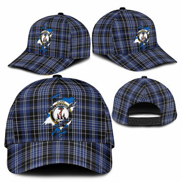 Clark (Clarke) Tartan Classic Cap with Family Crest In Me Style
