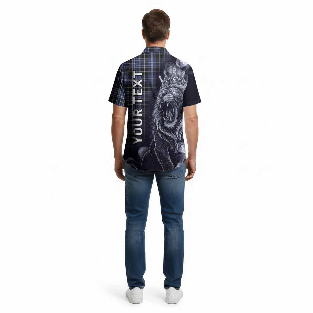 Clark (Clarke) Tartan Cotton Hawaiian Shirt Roaring Lion Heritage