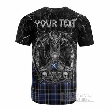 Clark (Clarke) Tartan Crest Cotton T-shirt Celtic Odin's Raven Legacy