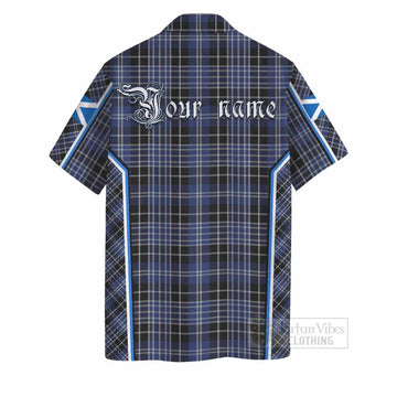 Clark (Clarke) Tartan Crest Hawaiian Shirt Scotland Coat of Arm Flag Style