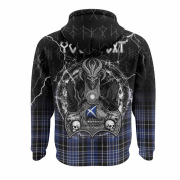 Clark (Clarke) Tartan Crest Hoodie Celtic Odin's Raven Legacy