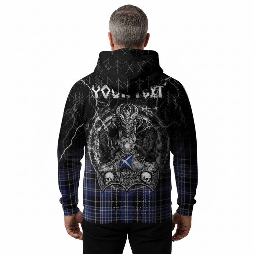 Clark (Clarke) Tartan Crest Hoodie Celtic Odin's Raven Legacy