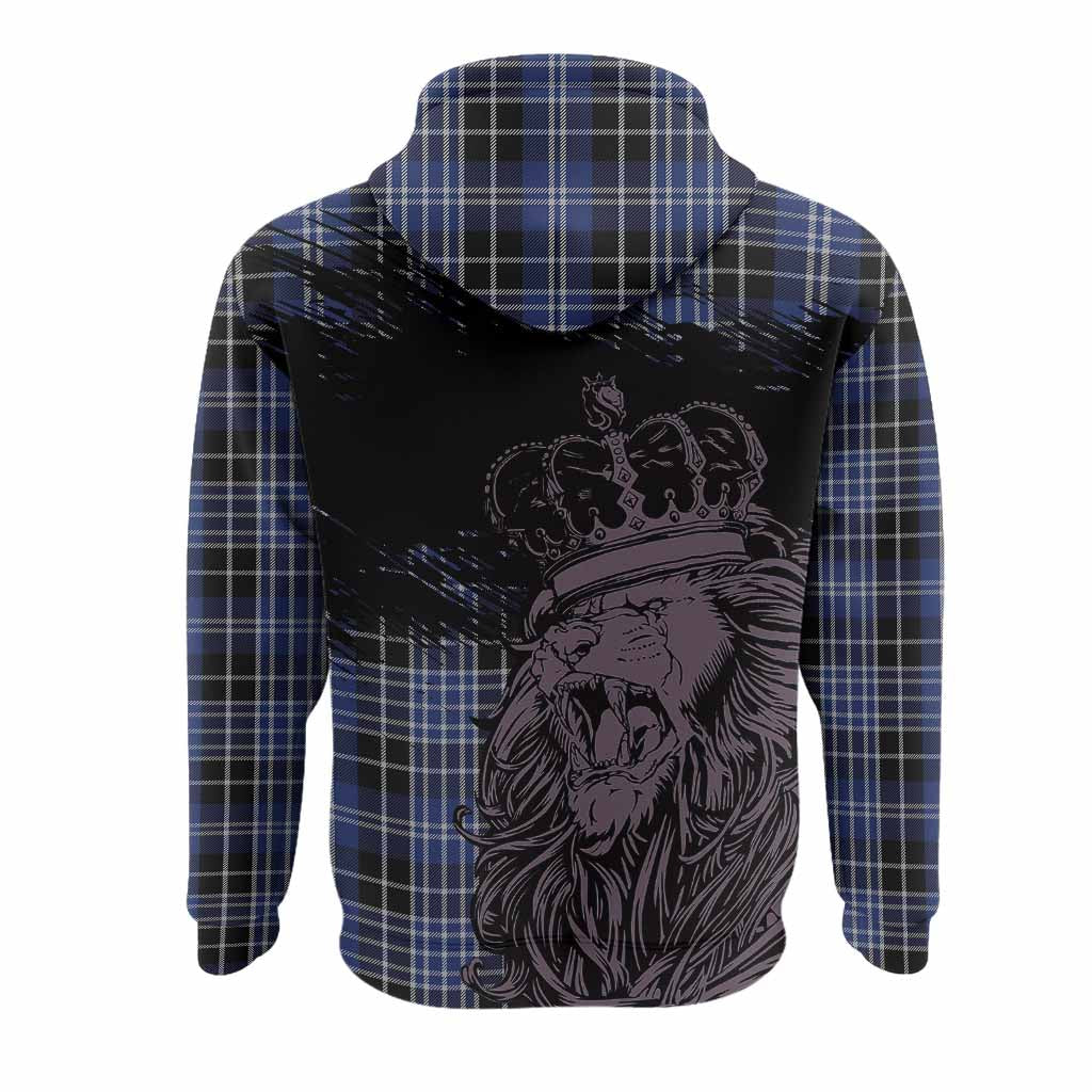 Clark (Clarke) Tartan Crest Hoodie Crowned Lion Heritage Style