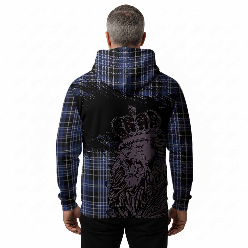 Clark (Clarke) Tartan Crest Hoodie Crowned Lion Heritage Style