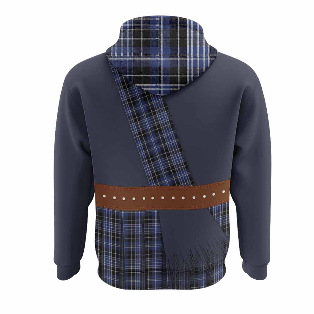 Clark (Clarke) Tartan Crest Hoodie Kilt Costume Style
