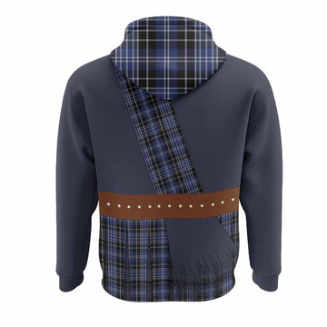 Clark (Clarke) Tartan Crest Hoodie Kilt Costume Style