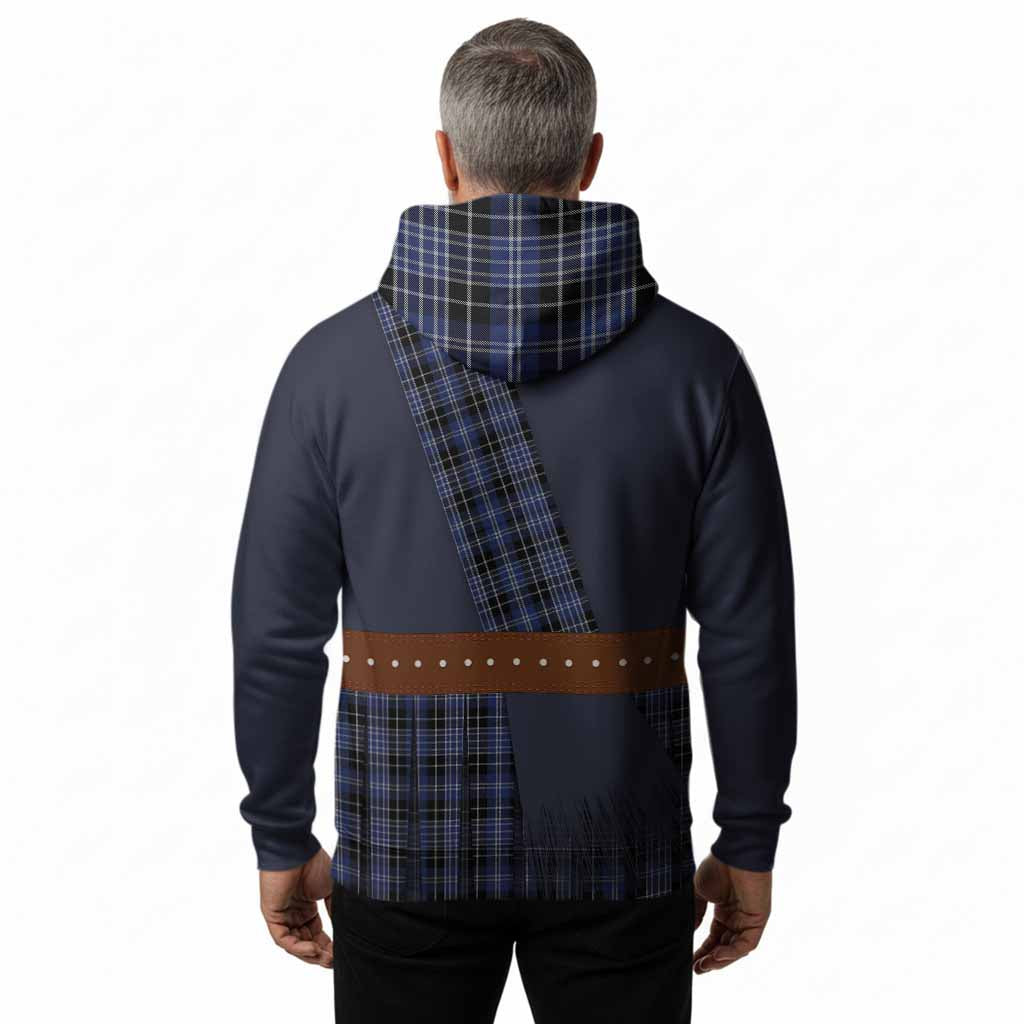 Clark (Clarke) Tartan Crest Hoodie Kilt Costume Style