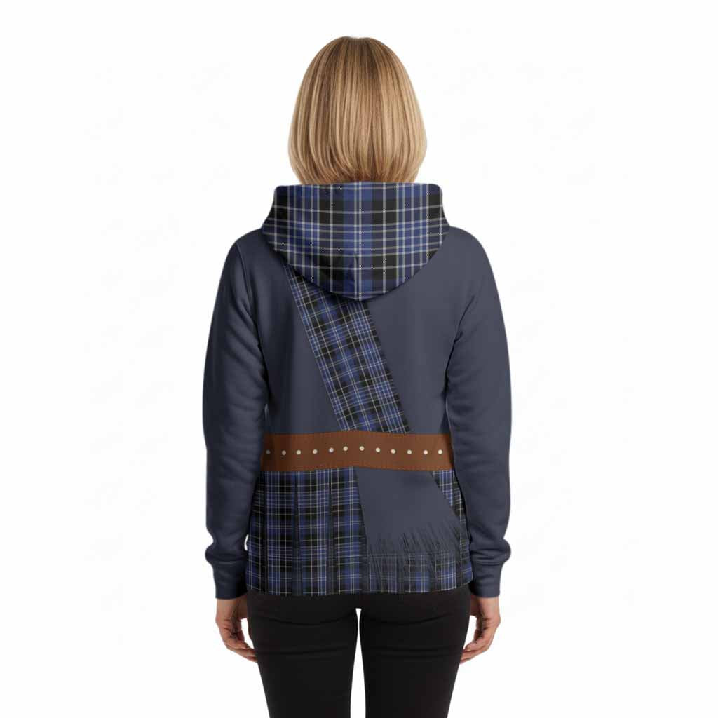 Clark (Clarke) Tartan Crest Hoodie Kilt Costume Style