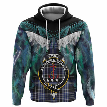 Clark (Clarke) Tartan Crest Hoodie New Zealand Maori Korowai Cloak