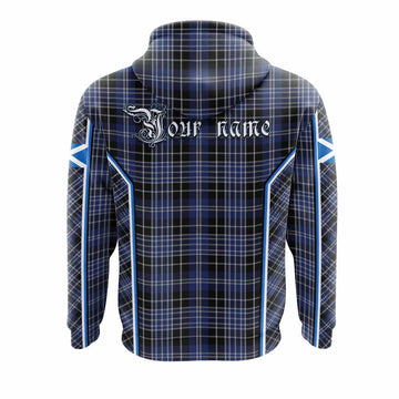 Clark (Clarke) Tartan Crest Hoodie Scotland Coat of Arm Flag Style