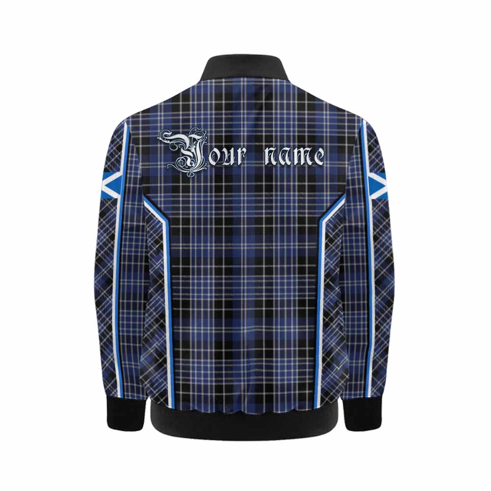 Clark (Clarke) Tartan Crest Kid Bomber Jacket Scotland Coat of Arm Flag Style - Tartan Vibes Clothing