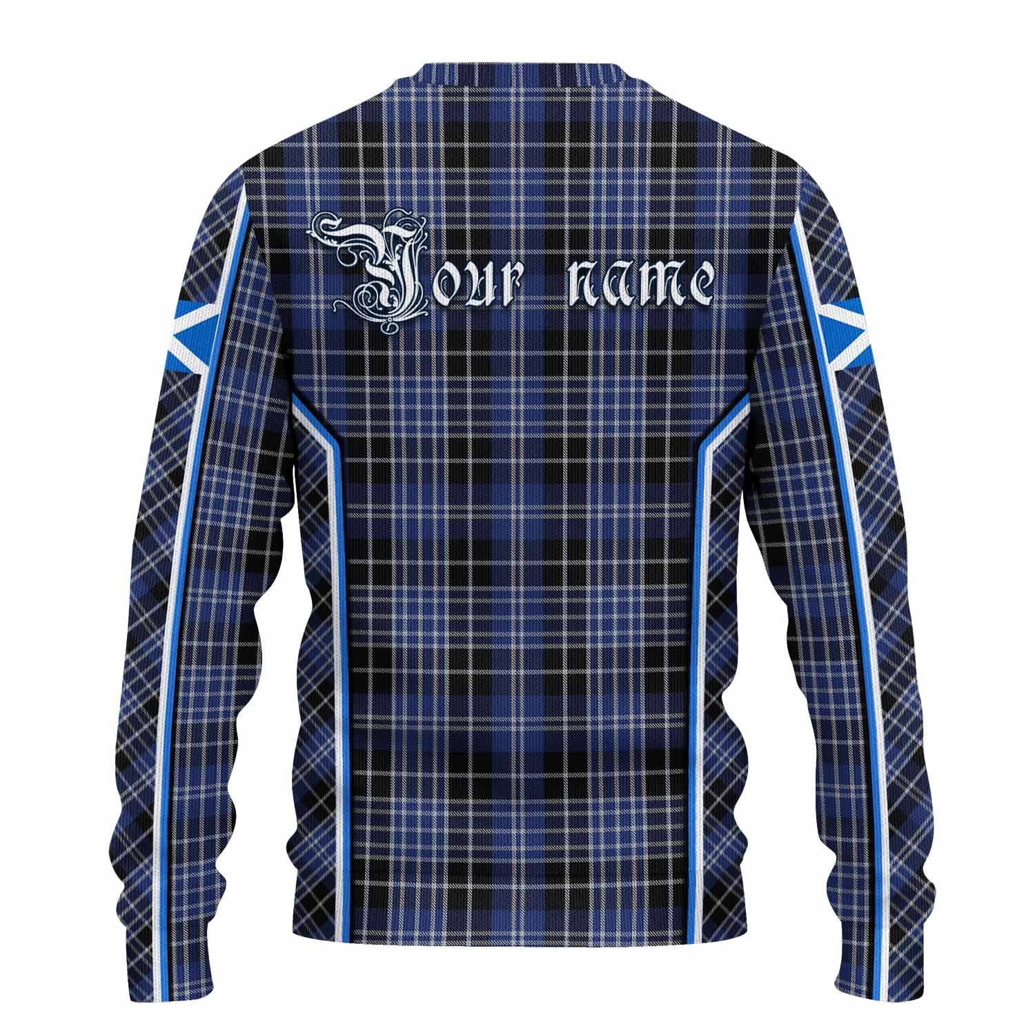 Clark (Clarke) Tartan Crest Knitted Sweater Scotland Coat of Arm Flag Style - Tartan Vibes Clothing