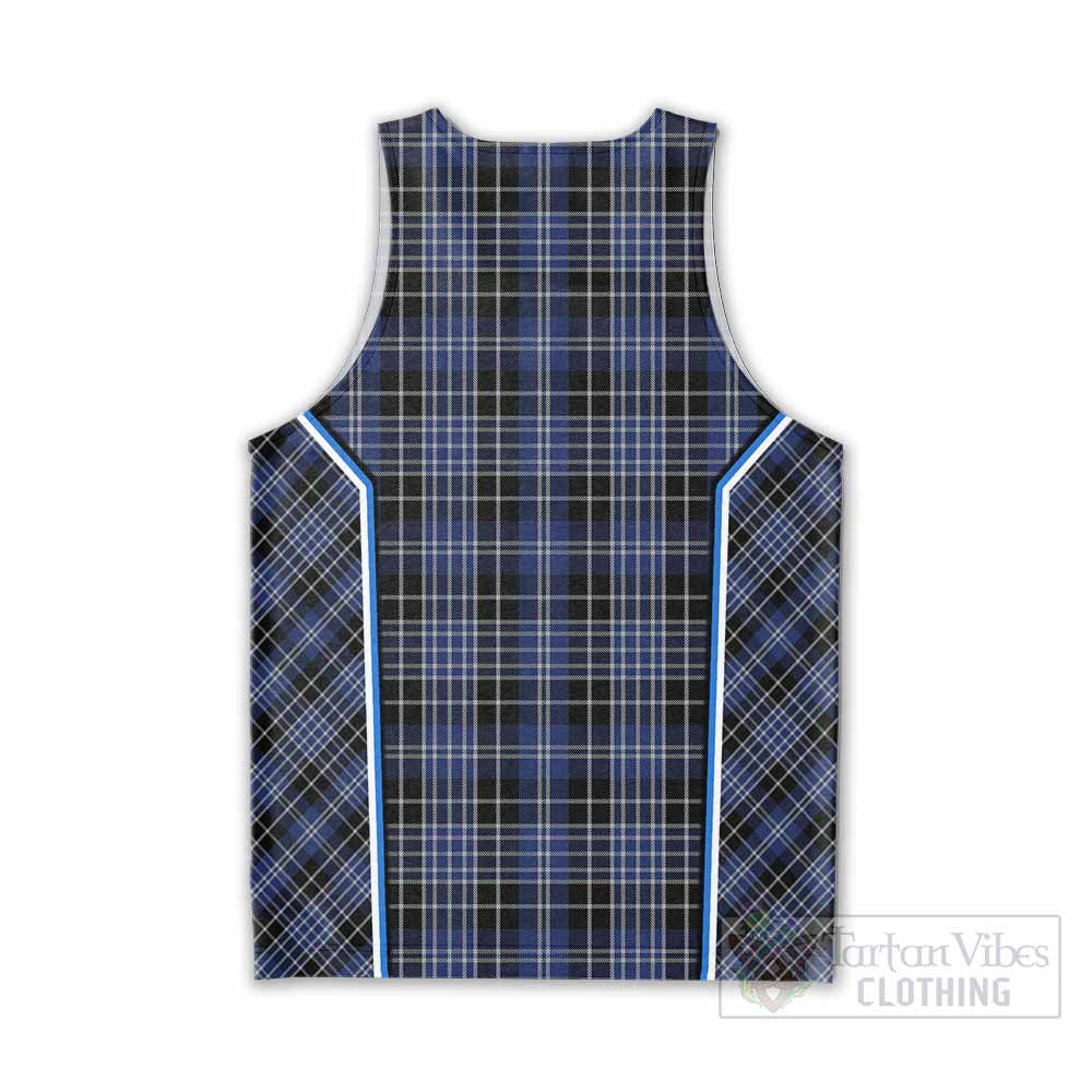 Clark (Clarke) Tartan Crest Men Tank Top Scotland Coat of Arm Flag Style - Tartan Vibes Clothing