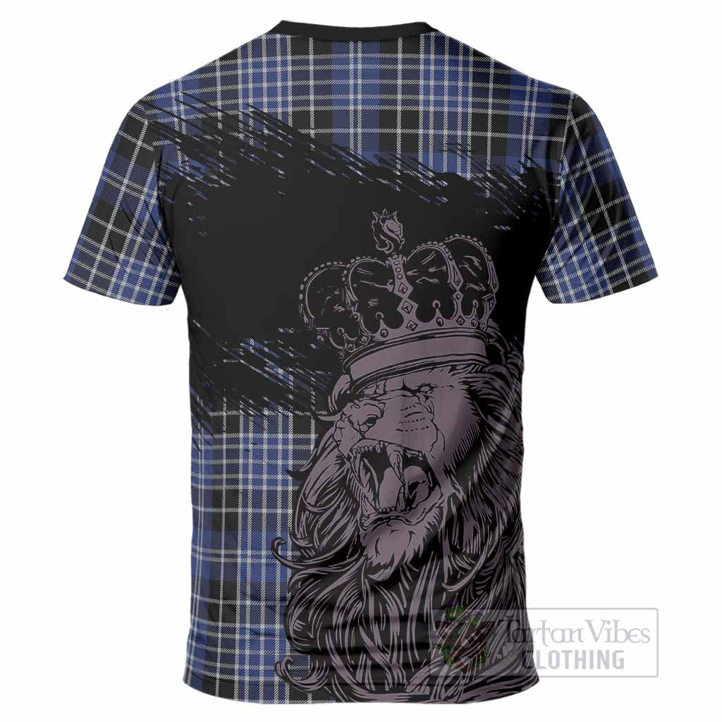 Clark (Clarke) Tartan Crest T-Shirt Crowned Lion Heritage Style
