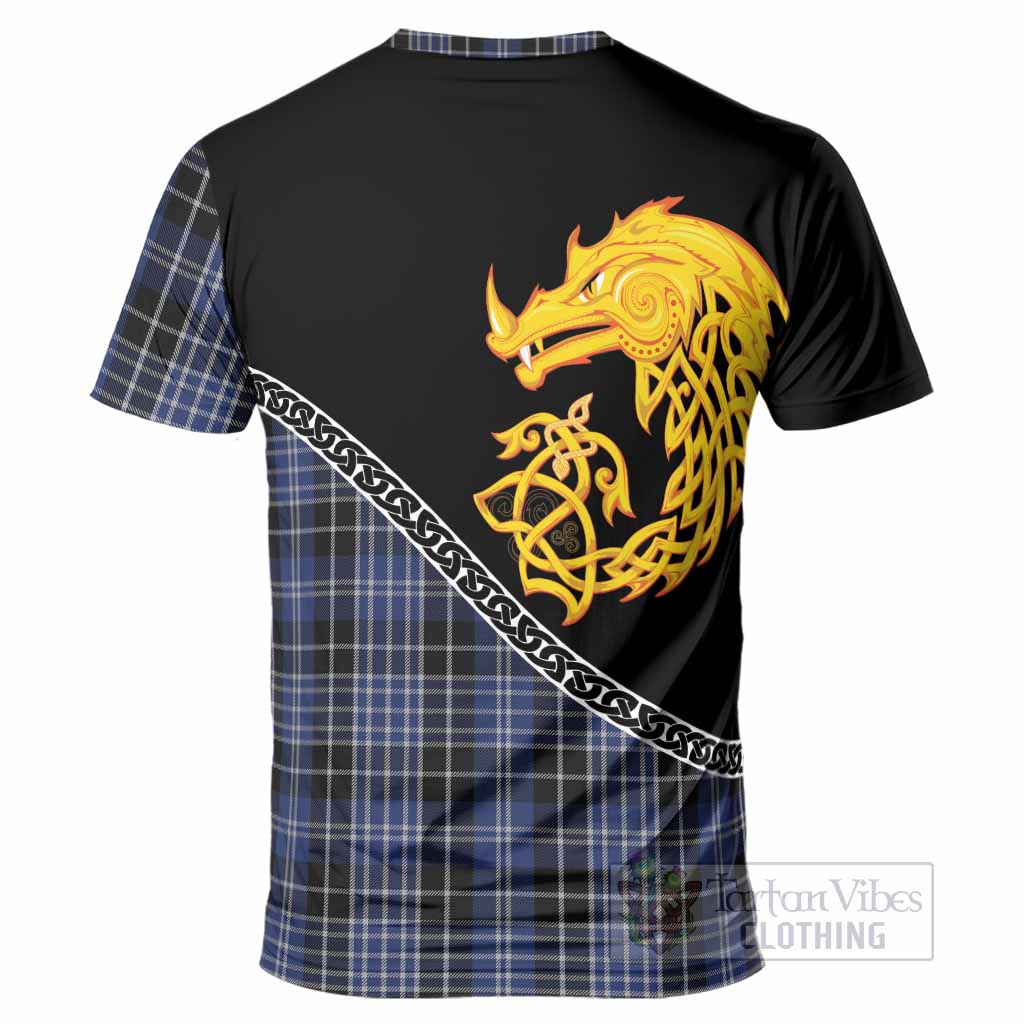 Clark (Clarke) Tartan Crest T-Shirt Legendary Dragon Knot Half Style