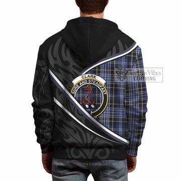 Clark (Clarke) Tartan Family Crest Hoodie Celtic Scottish Thistle Floral