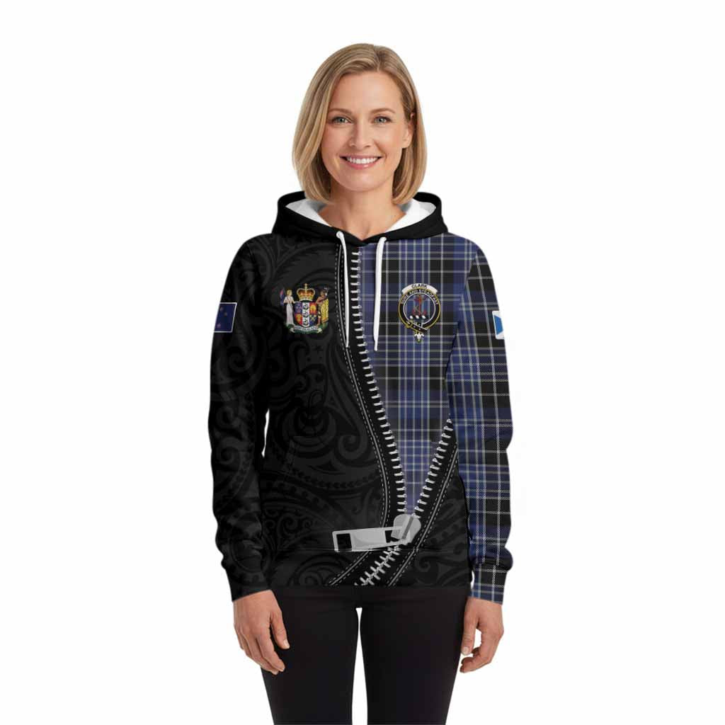 Clark (Clarke) Tartan Hoodie New Zealand Pattern Unique Zipper Stylized