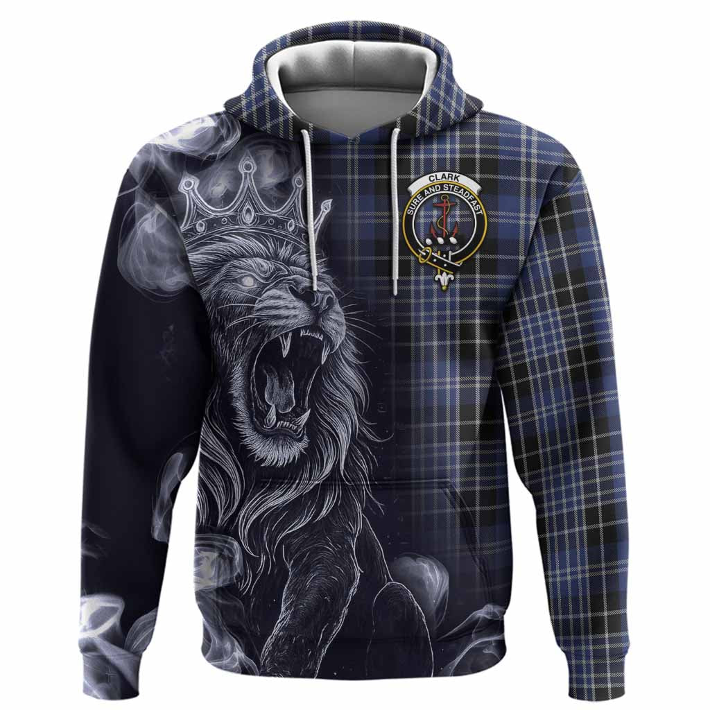Clark (Clarke) Tartan Hoodie Roaring Lion Heritage