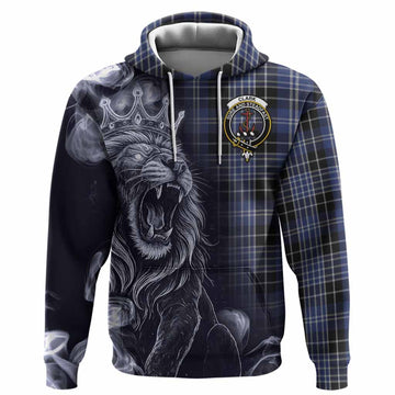 Clark (Clarke) Tartan Hoodie Roaring Lion Heritage
