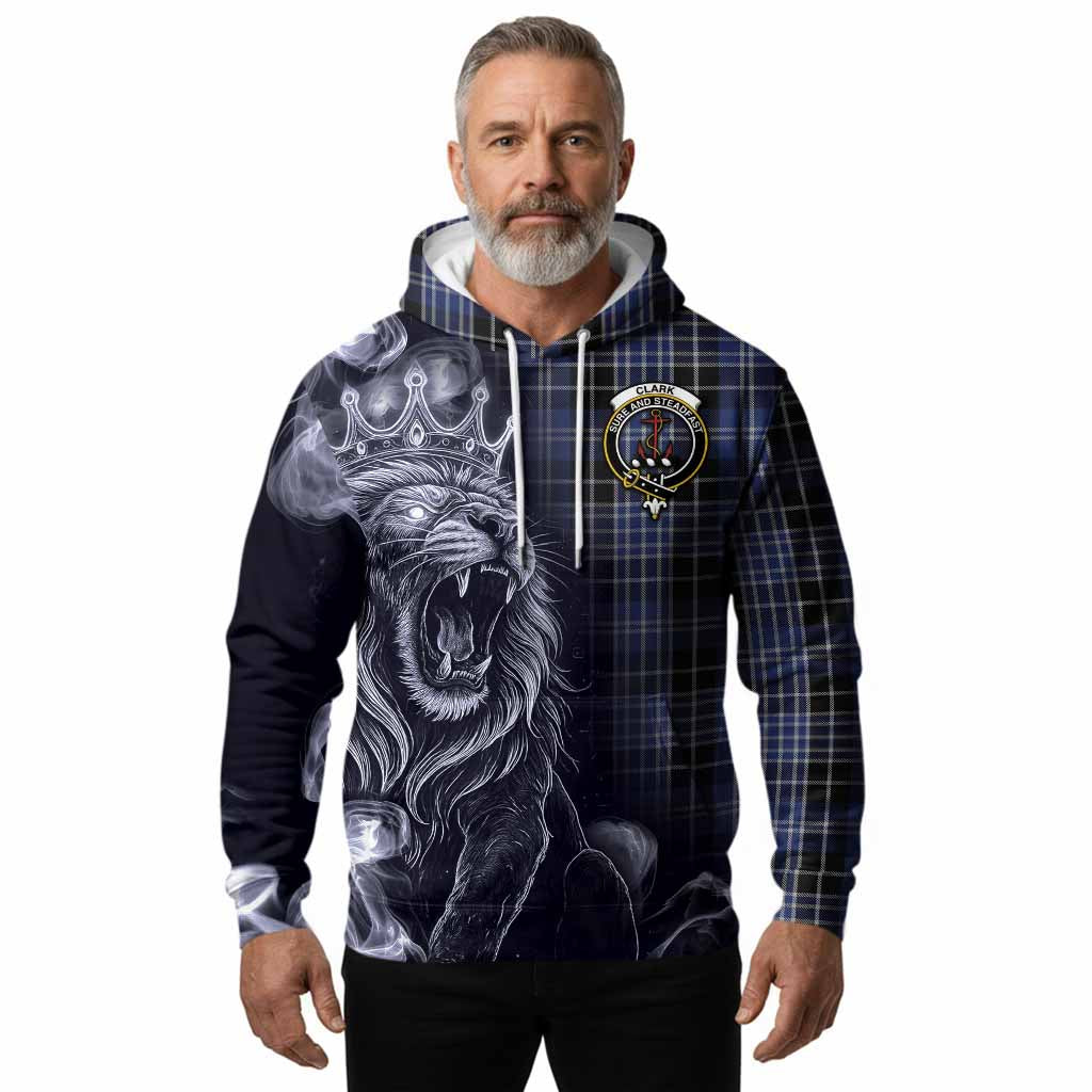 Clark (Clarke) Tartan Hoodie Roaring Lion Heritage