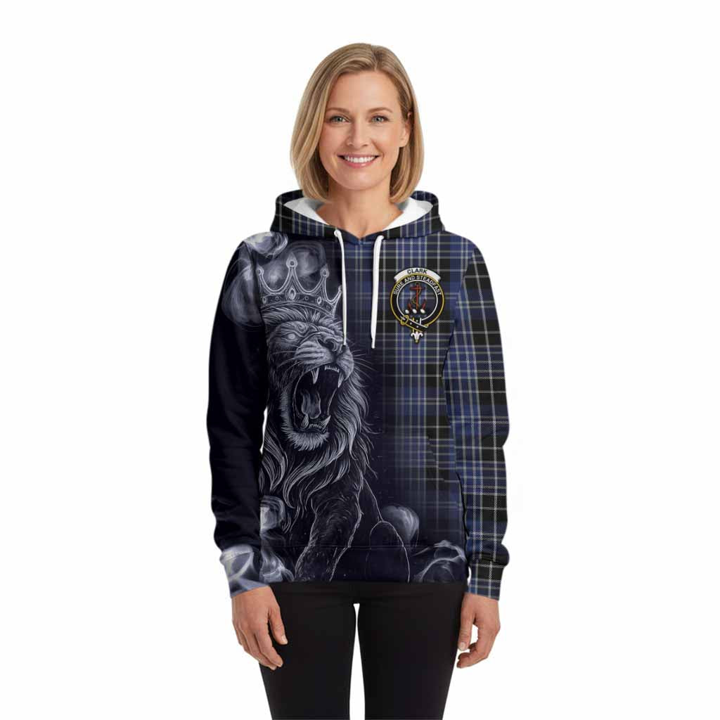 Clark (Clarke) Tartan Hoodie Roaring Lion Heritage