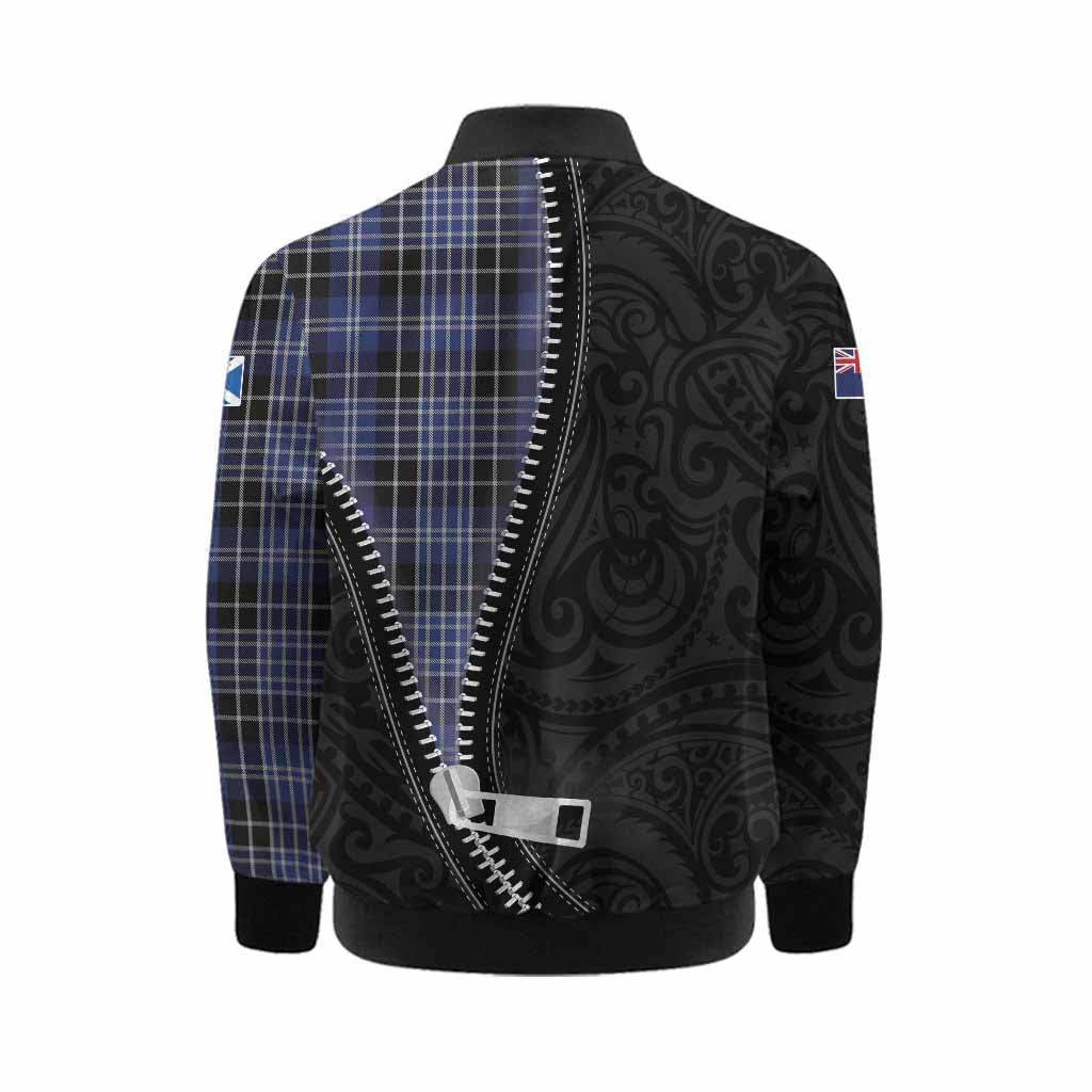 Clark (Clarke) Tartan Kid Bomber Jacket New Zealand Pattern Unique Zipper Stylized