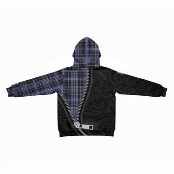 Clark (Clarke) Tartan Kid Hoodie New Zealand Pattern Unique Zipper Stylized