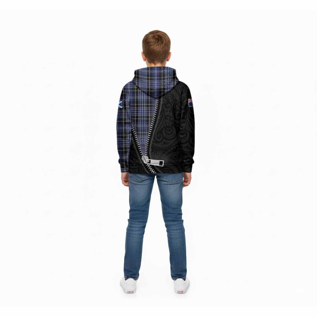 Clark (Clarke) Tartan Kid Hoodie New Zealand Pattern Unique Zipper Stylized
