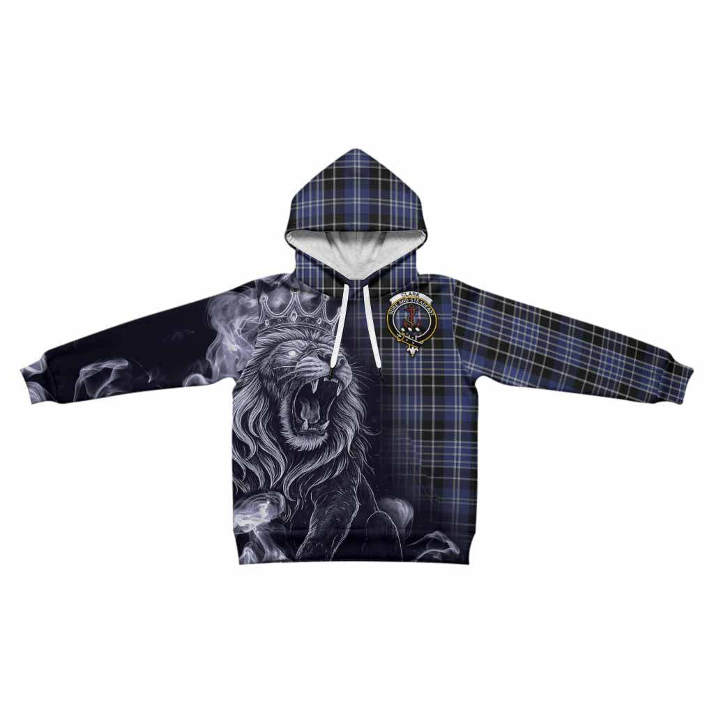 Clark (Clarke) Tartan Kid Hoodie Roaring Lion Heritage