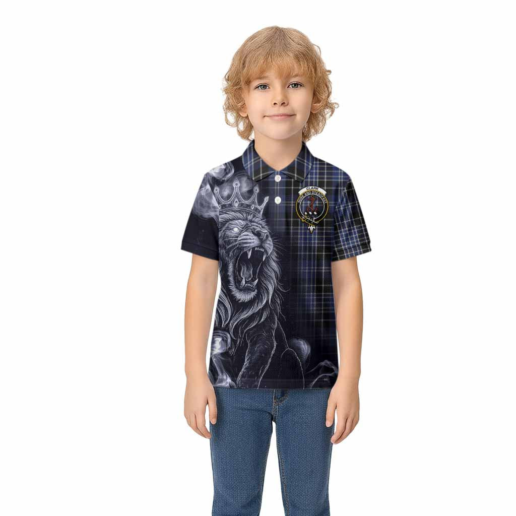 Clark (Clarke) Tartan Kid Polo Shirt Roaring Lion Heritage