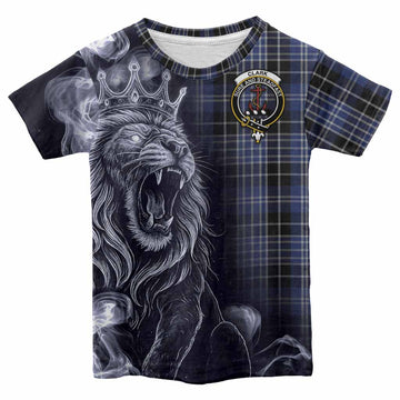 Clark (Clarke) Tartan Kid T-shirt Roaring Lion Heritage