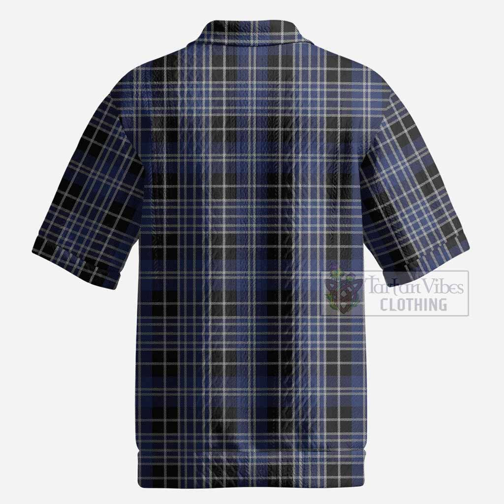 Clark (Clarke) Tartan Men’s Polo Sweater Top with Family Crest
