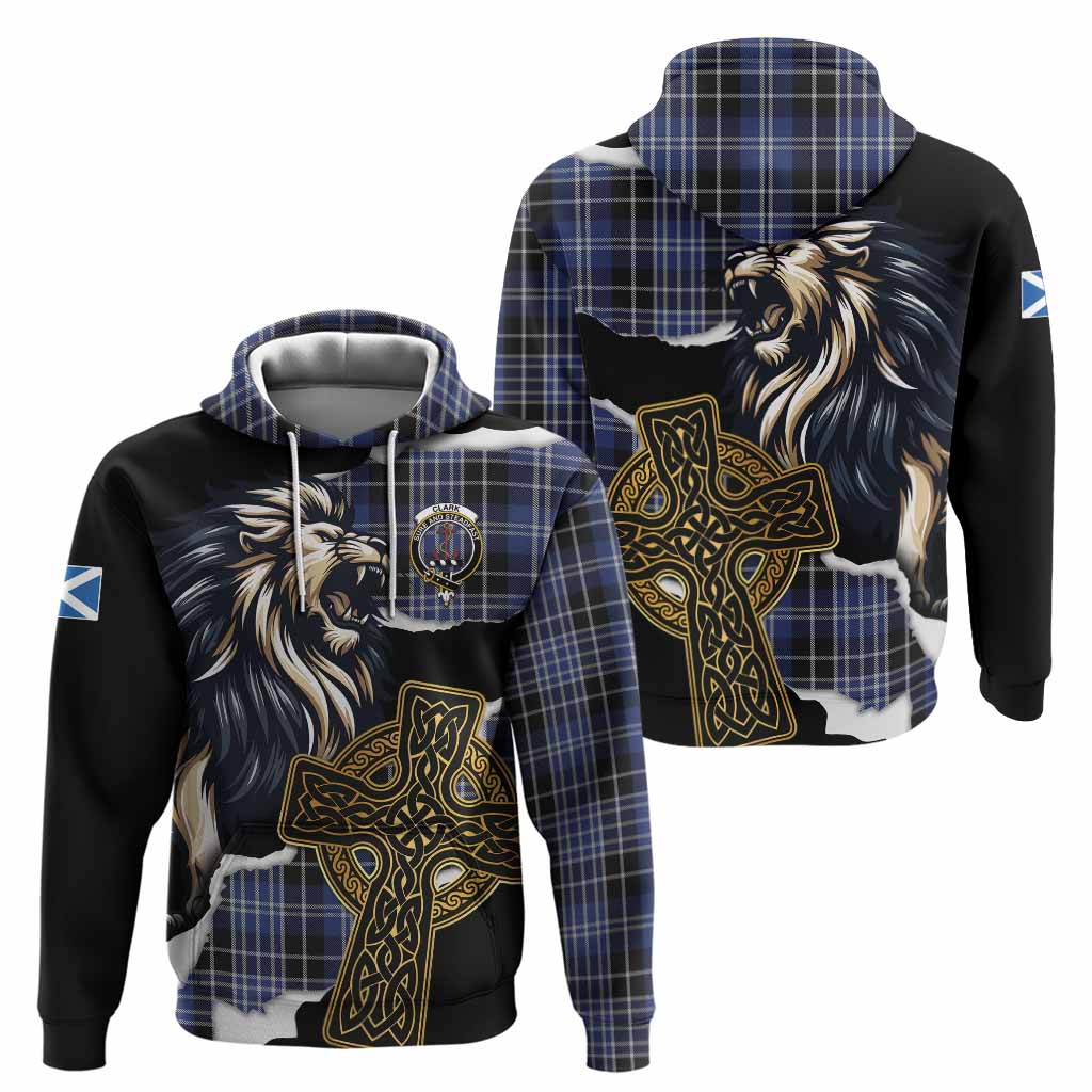 Clark (Clarke) Tartan Scottish Hoodie Lion Celtic Heritage