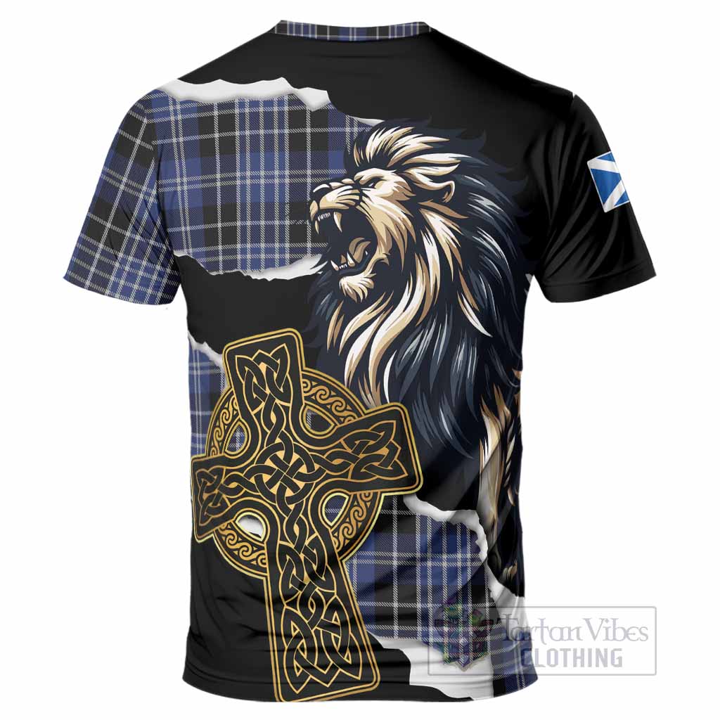 Clark (Clarke) Tartan Scottish T-Shirt Lion Celtic Heritage