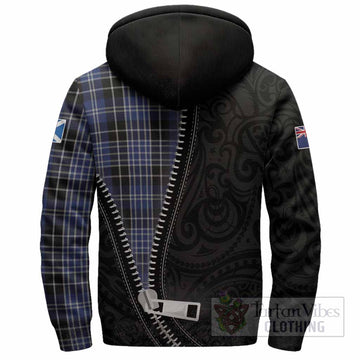 Clark (Clarke) Tartan Sherpa Hoodie New Zealand Pattern Unique Zipper Stylized