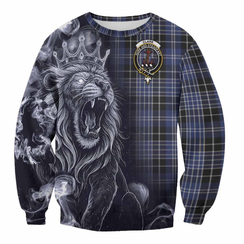 Clark (Clarke) Tartan Sweatshirt Roaring Lion Heritage