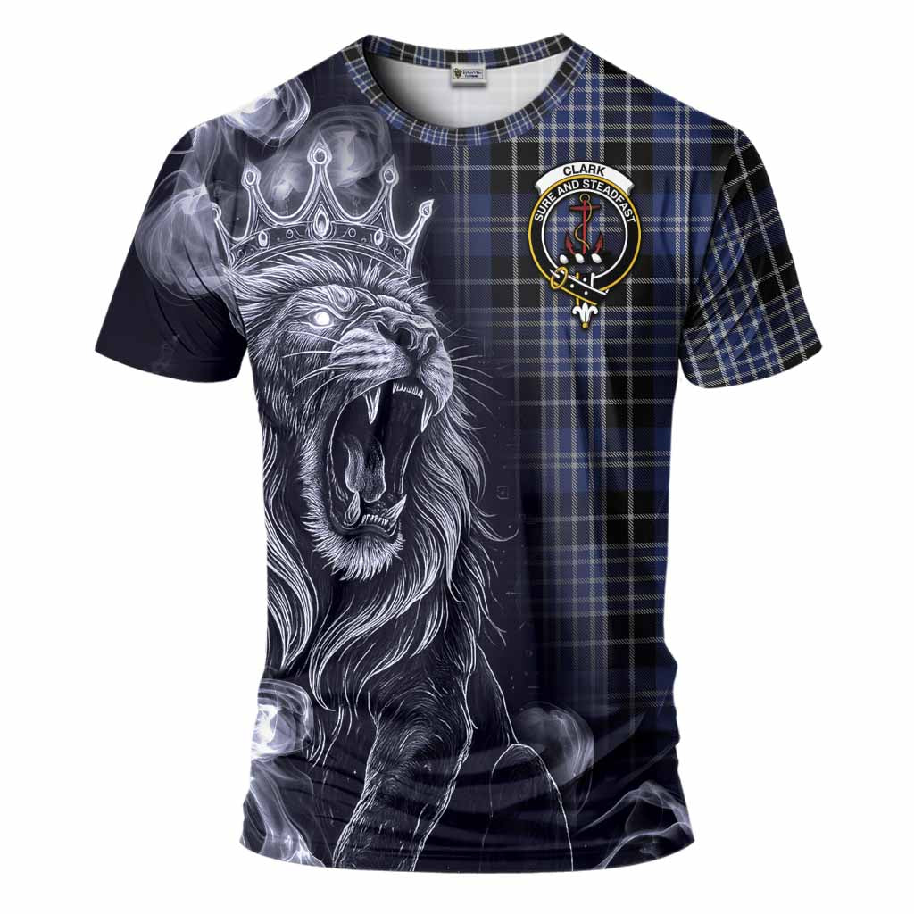 Clark (Clarke) Tartan T-Shirt Roaring Lion Heritage