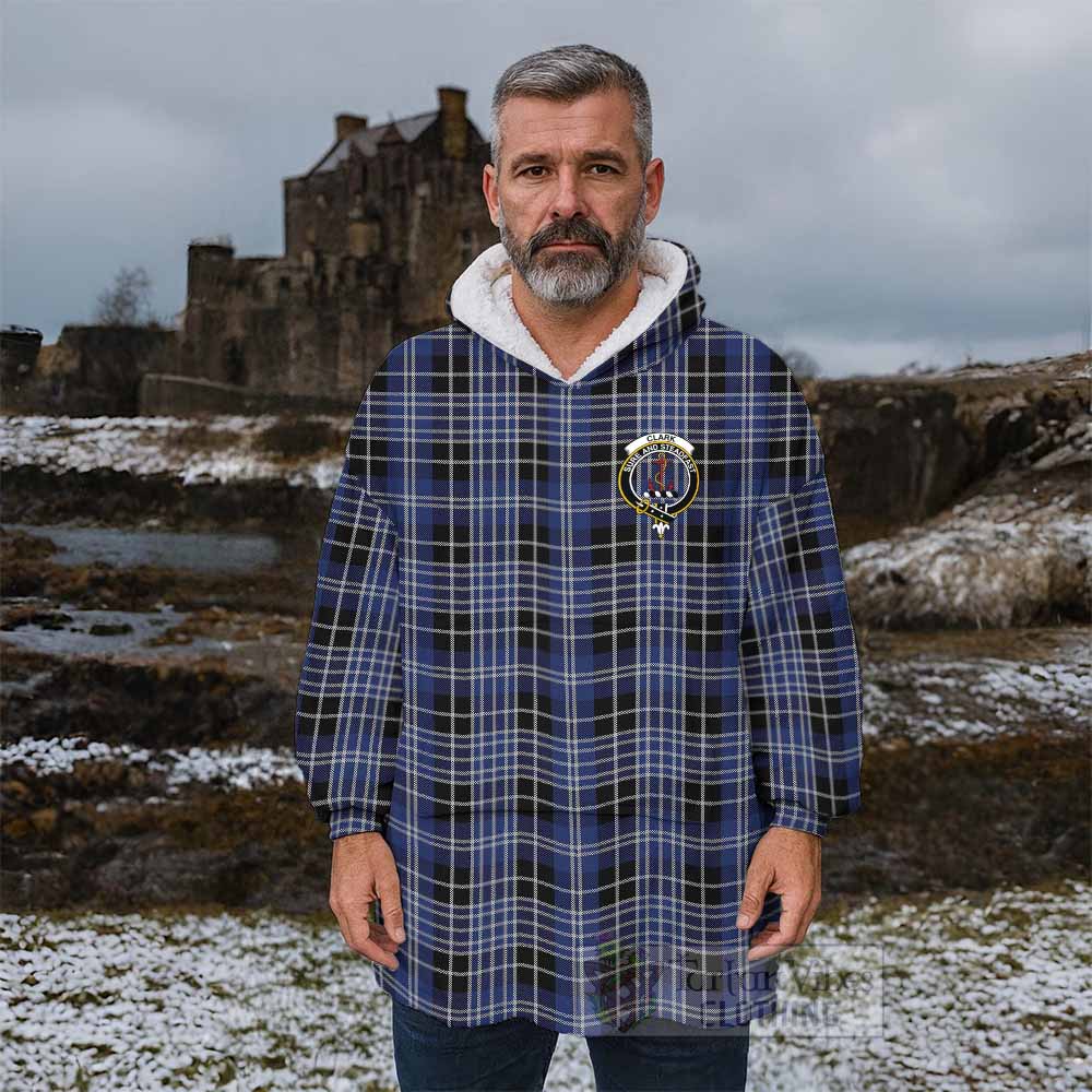 Clark (Clarke) Tartan Wearable Blanket with Family Crest - Tartan Vibes Clothing