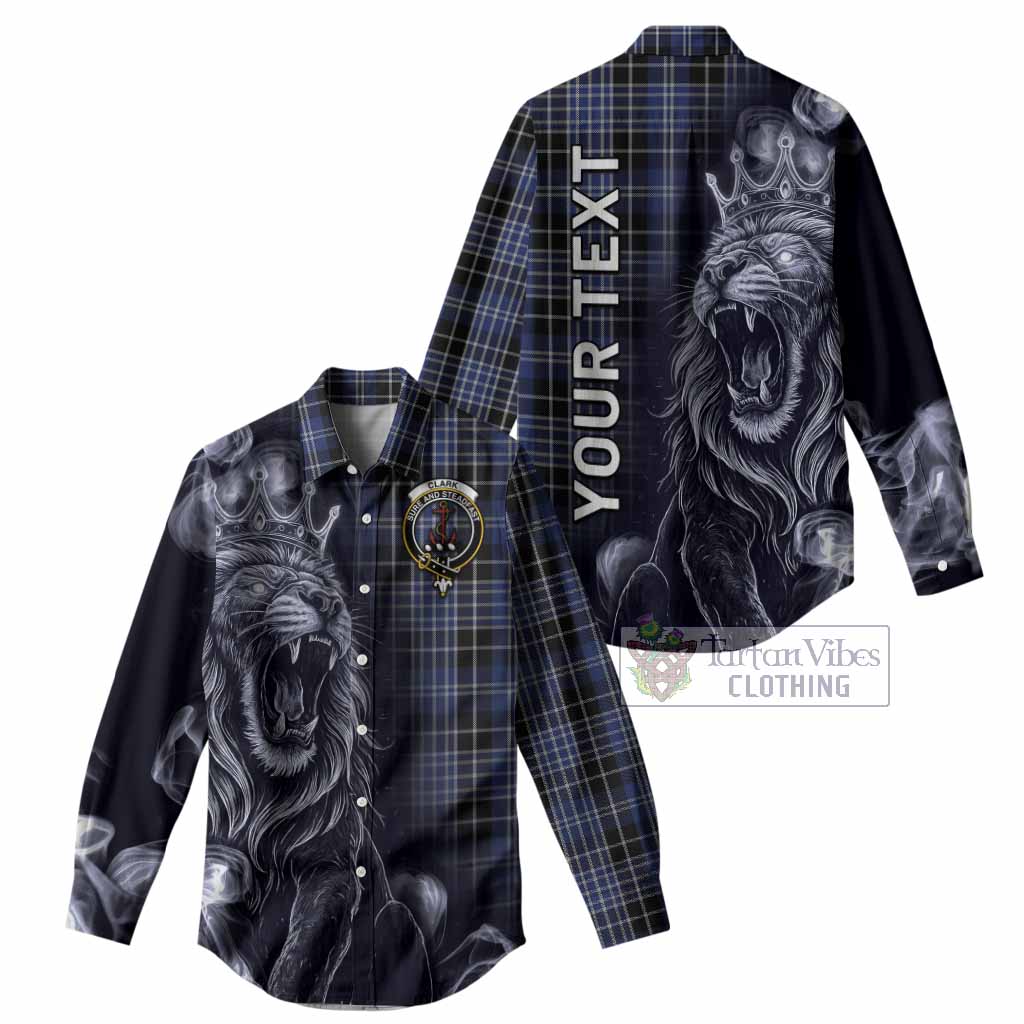 Clark (Clarke) Tartan Women Casual Shirt Roaring Lion Heritage