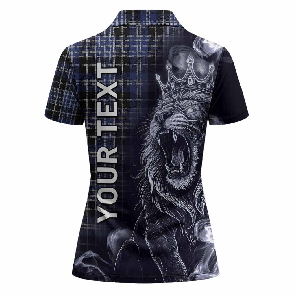 Clark (Clarke) Tartan Women Polo Shirt Roaring Lion Heritage