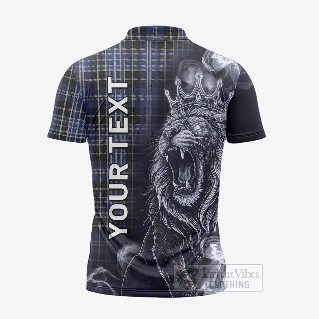 Clark (Clarke) Tartan Zipper Polo Shirt Roaring Lion Heritage