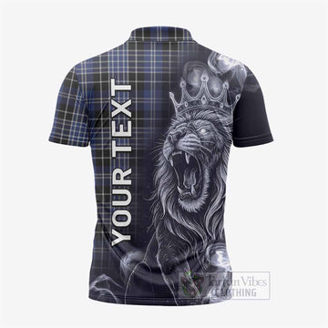 Clark (Clarke) Tartan Zipper Polo Shirt Roaring Lion Heritage