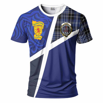 Clark (Clarke) The Scottish Football Crest T-Shirt Lion-Tartan Army